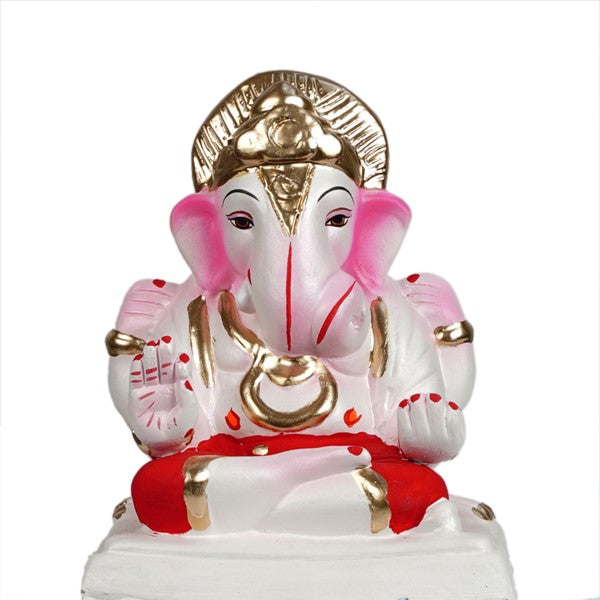 EcoFriendly Clay Ganesh Statue 6 Inches for Visarjan (EF04) 58868
