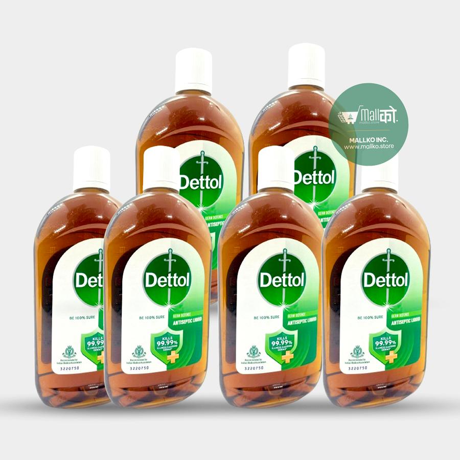 Dettol Antiseptic Disinfectant Liquid - 250ml (6 Pack)