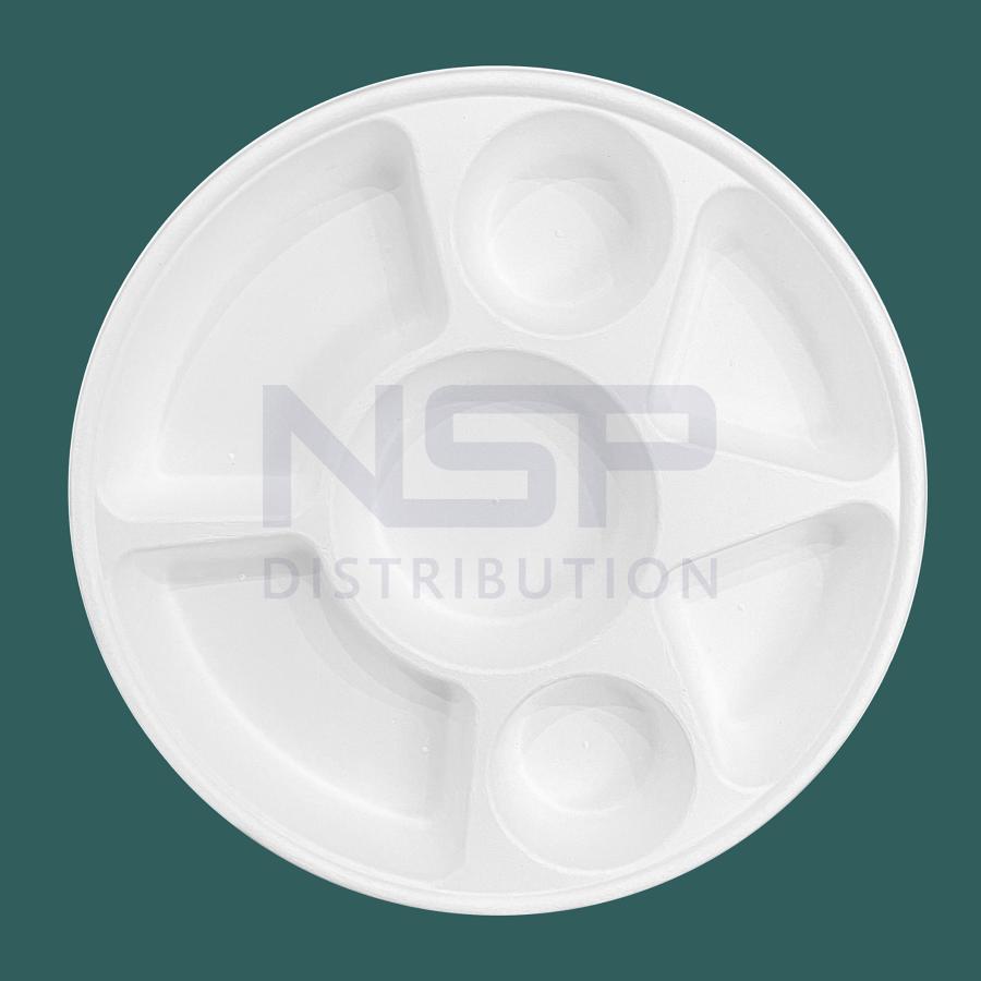 200pcs NSP Distribution 7 Compartment Plate / Thali