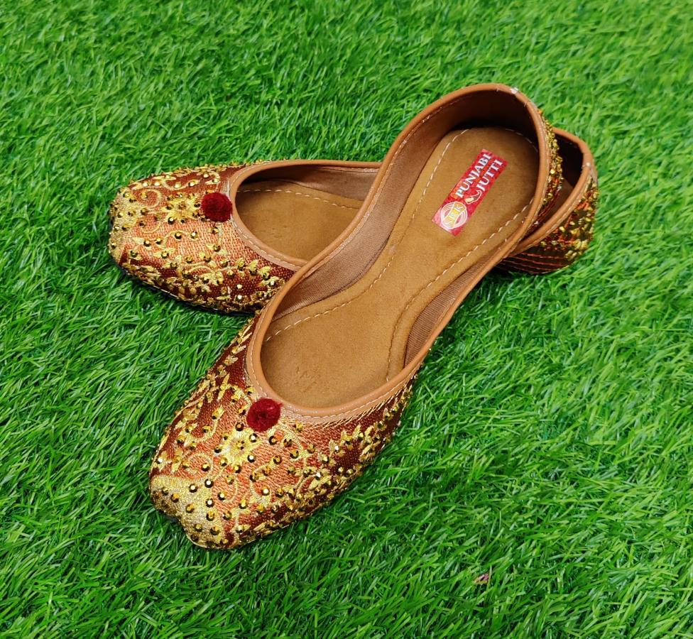 Mojari Indian Women Jooti Ballet Flat Saleem Shahi Khusa Shoes #7081358