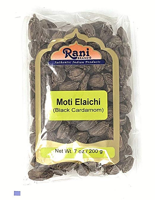 Rani Black Cardamom Pods (Kali Elachi) Whole Dried Indian Spice 7oz (200g) Rani Black Cardamom Pods (Kali Elachi) Whole Dried Indian Spice 7oz (200g)