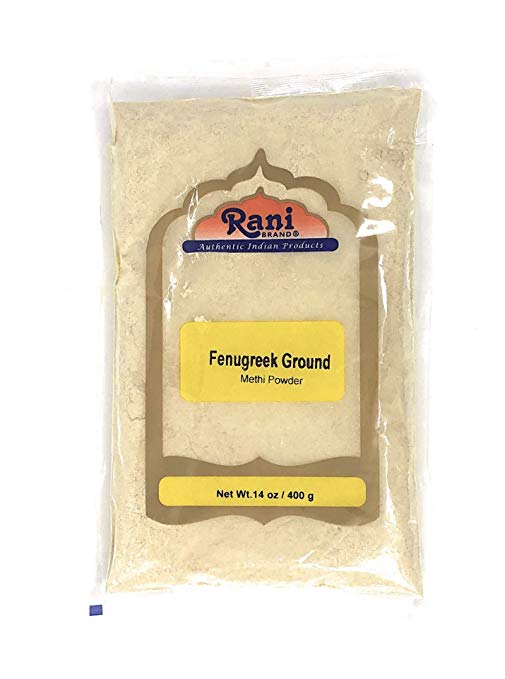 Rani Fenugreek (Methi) Seeds Ground Powder 14oz (400g) Trigonella foenum graecum | Gluten Free | Non-GMO (used in cooking & Ayurvedic spice) Rani Fenugreek (Methi) Seeds Ground Powder 14oz (400g) Trigonella foenum graecum | Gluten Free | Non-GMO (used in cooking & Ayurvedic spice)