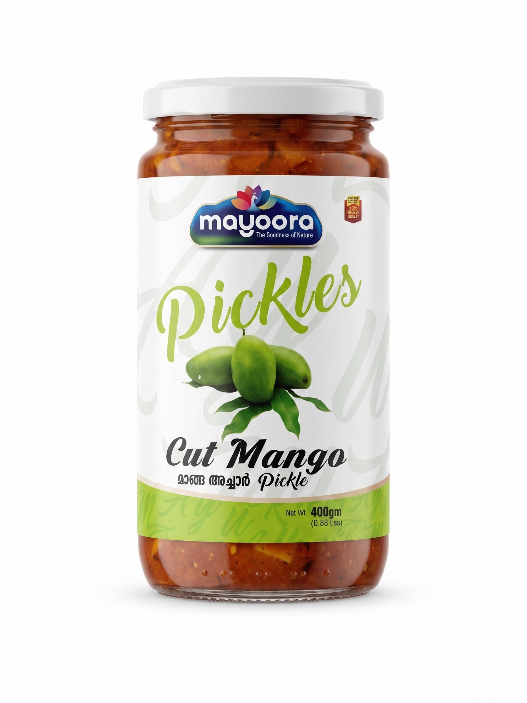 Mayoora Cut Mango Pickle 14oz (400g) | Spicy Mango Pickle with Traditional Indian Spices