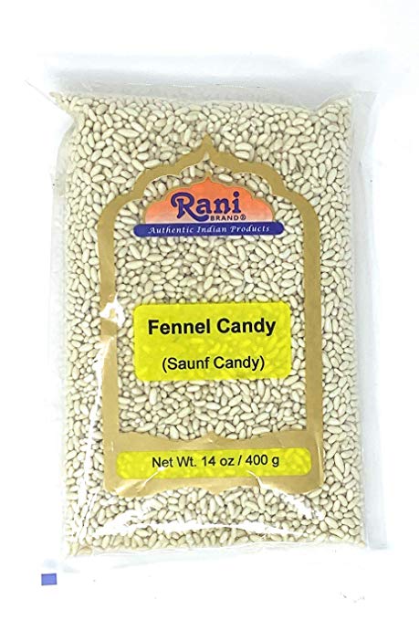 Rani Sugar Coated Fennel Candy 400g (14oz) ~ All Natural, No Color | Vegan