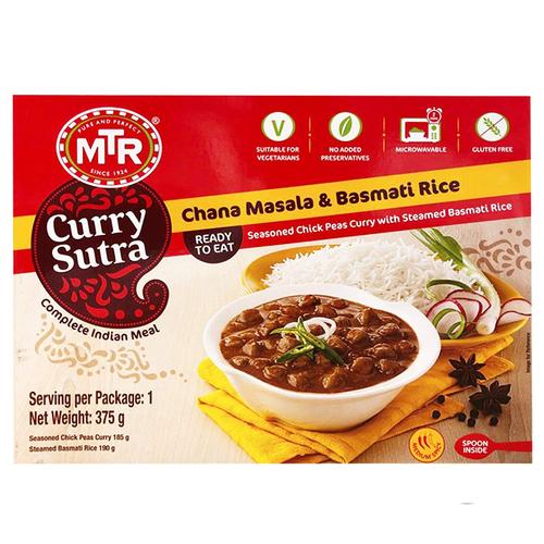 MTR Ready to Eat - Chana Masala and Basmati Rice, 13oz (375g)	