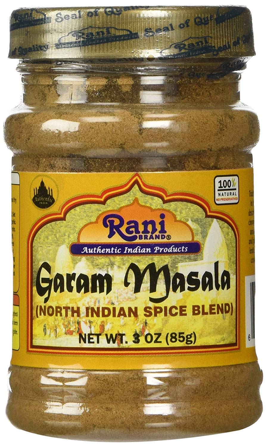 Rani Indian 11 Spice Blend (Garam Masala) 3oz (85g) Salt Free Rani Indian 11 Spice Blend (Garam Masala) 3oz (85g) Salt Free