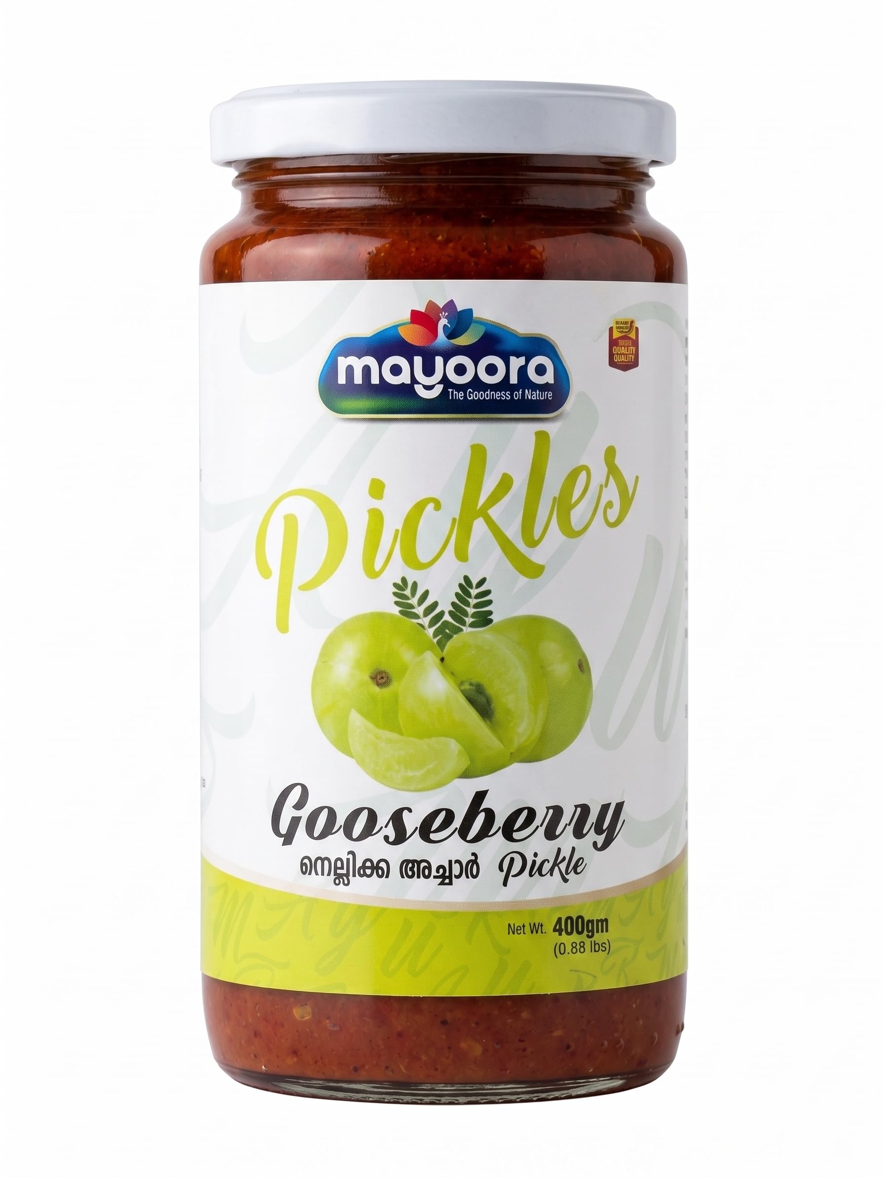 Mayoora Gooseberry Pickle 14oz (400g) | Indian Amla Achaar in Oil