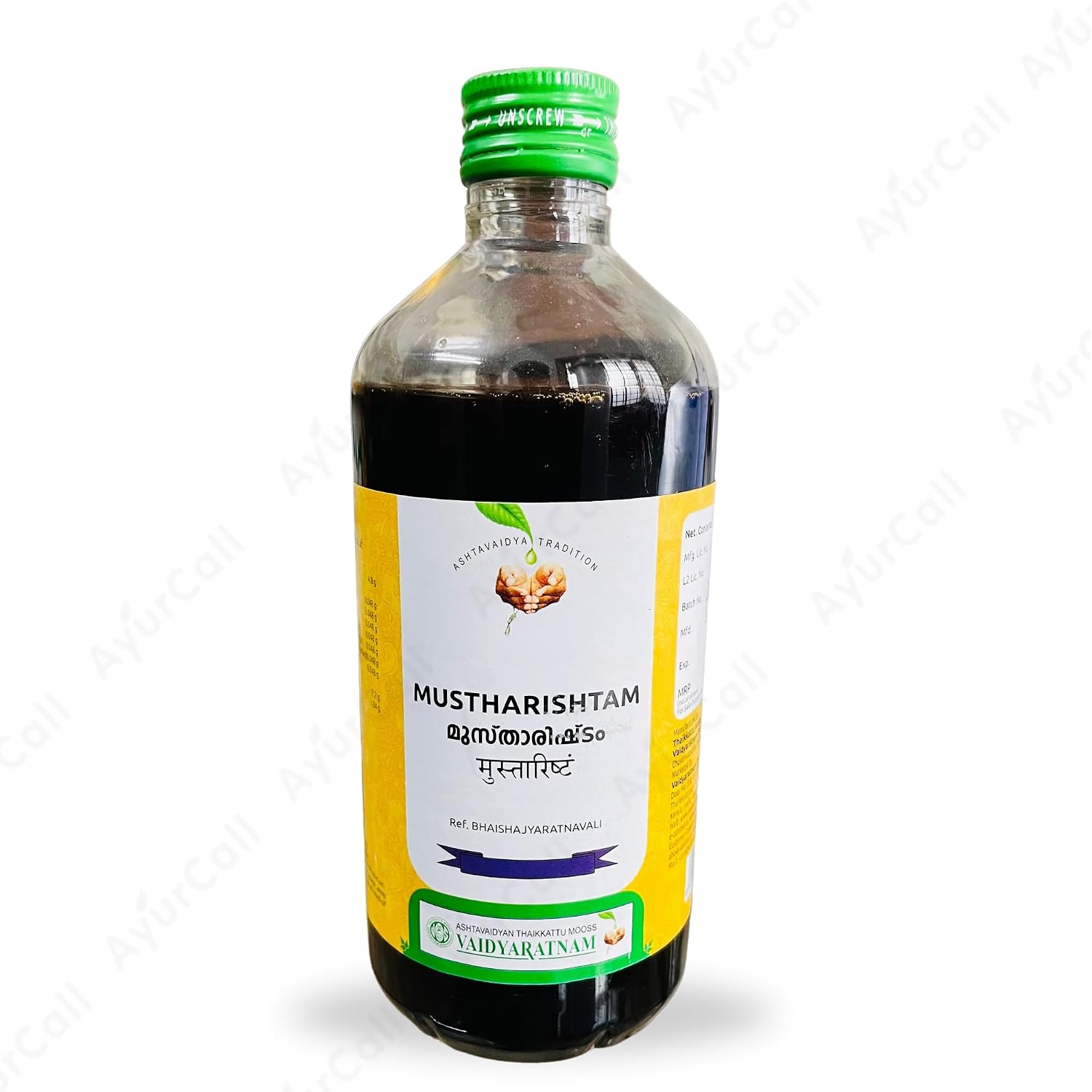 Mustharishtam 450 ml | Ayurvedic Products | Vaidyaratnam Products