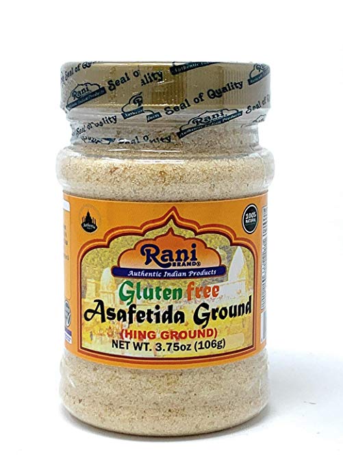 Rani Asafetida Gluten Free Ingredients (Hing) Ground 3 75oz (106gms Rani Asafetida Gluten Free Ingredients (Hing) Ground 3 75oz (106gms