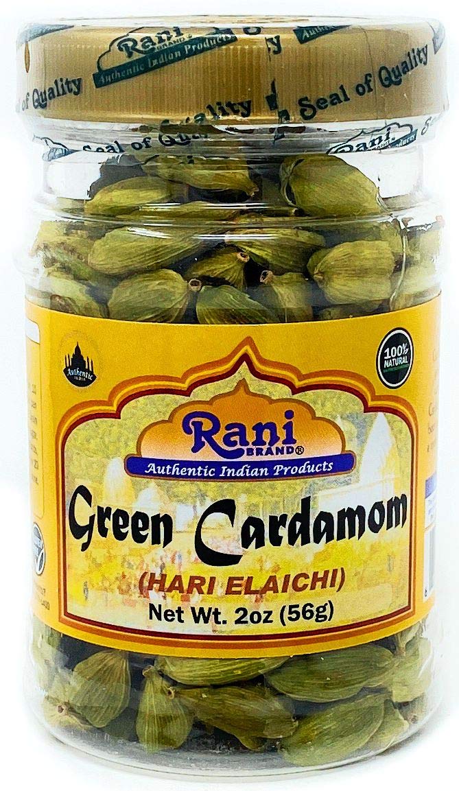 Rani Green Cardamom Pods Spice (Hari Elachi) 2oz (56gms) ~ Natural | Vegan