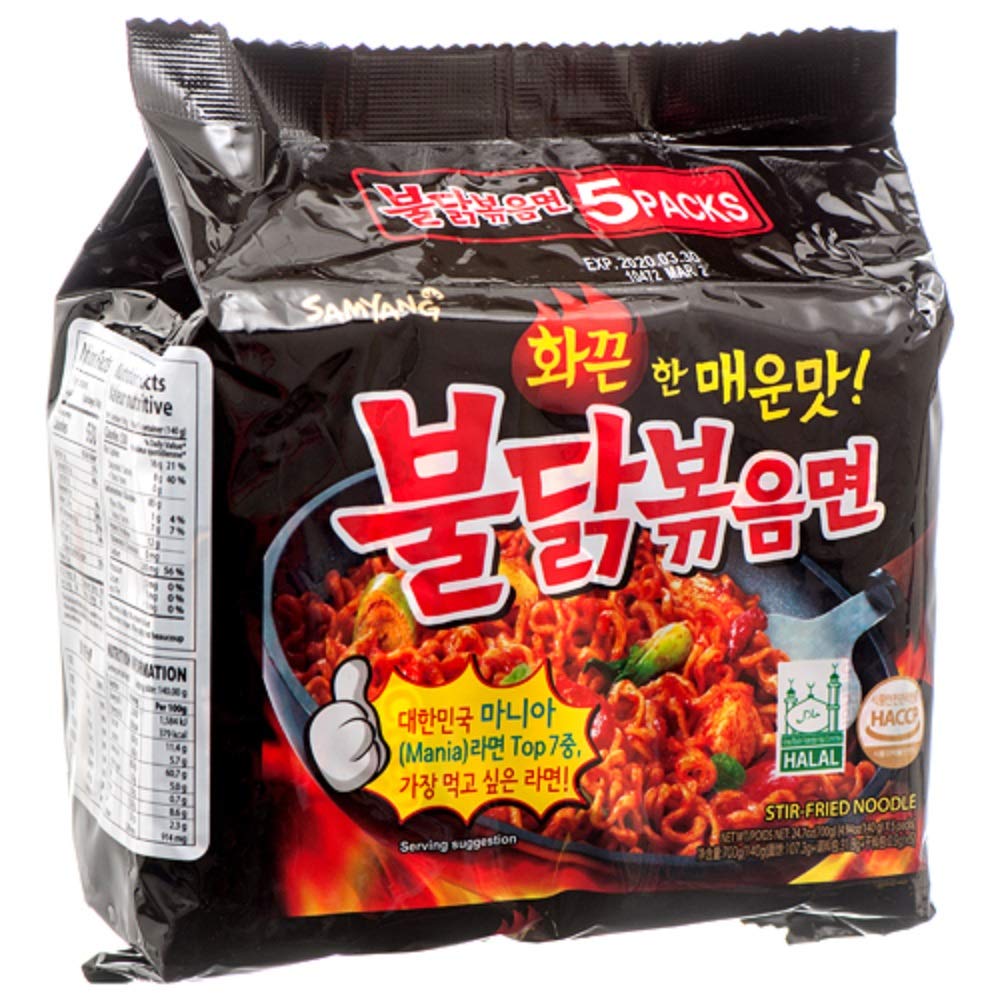 Ramen noodles Hot chicken flavor 5 pks