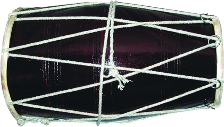 Traditional Rope Tuned Dholak / Drum Musical Instrument w/ Case Traditional Rope Tuned Dholak / Drum Musical Instrument w/ Case