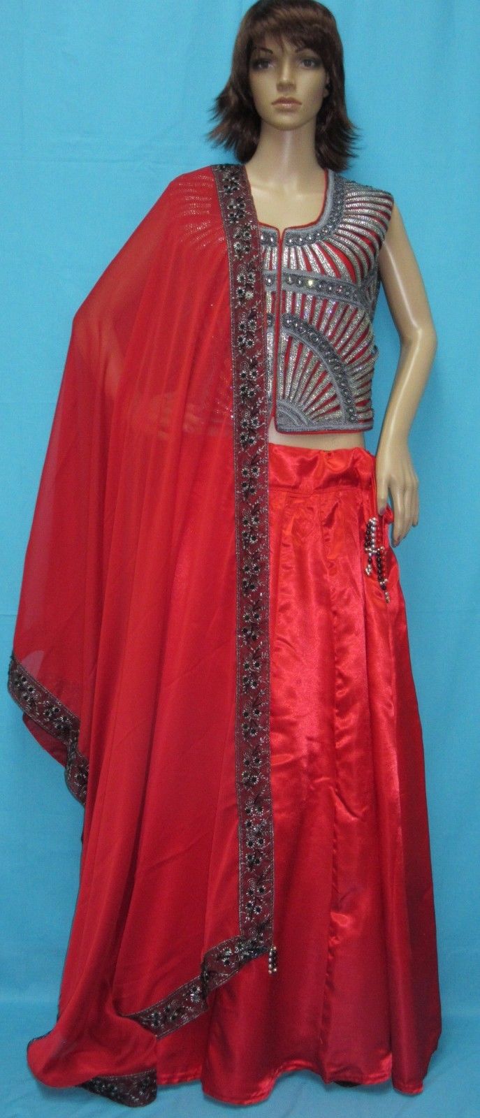 Lehenga 7557 Red Silk Indian Cocktail Bridal Wear Lehenga Choli Shieno Sare Lehenga 7557 Red Silk Indian Cocktail Bridal Wear Lehenga Choli Shieno Sare