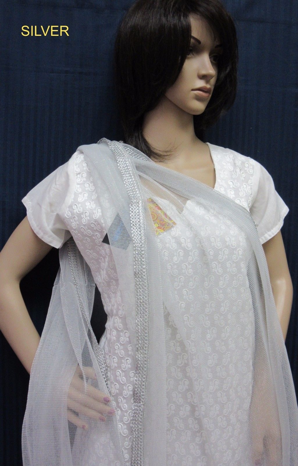 Exclusive Shimmer Net Dupatta Chunni Wrap Shawl