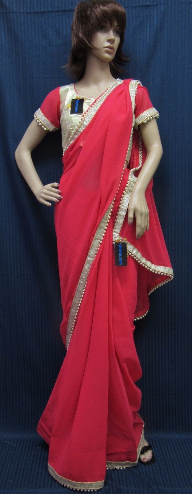 cocktail saree draping