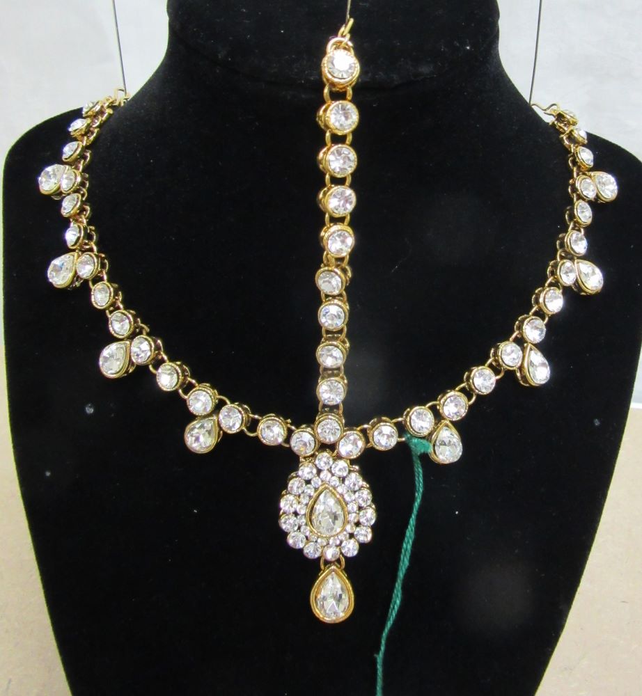 Maatha Patti - Forehead Gear Traditional Indian Customary Jewelry #57327
