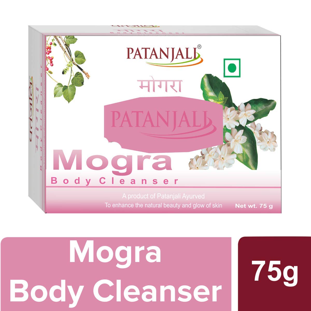 Patanjali Body Cleanser Soap-mogra 75 gms
