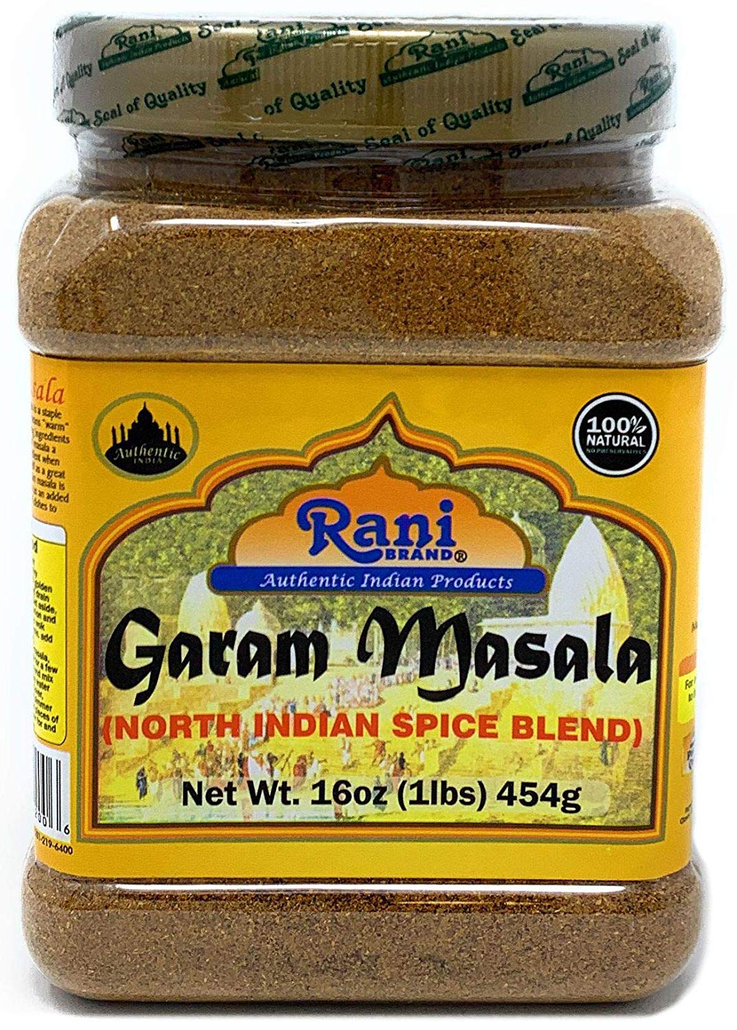 Rani Garam Masala Indian 11 Spice Blend 1lb (16oz) 454g ~ Salt Free Rani Garam Masala Indian 11 Spice Blend 1lb (16oz) 454g ~ Salt Free