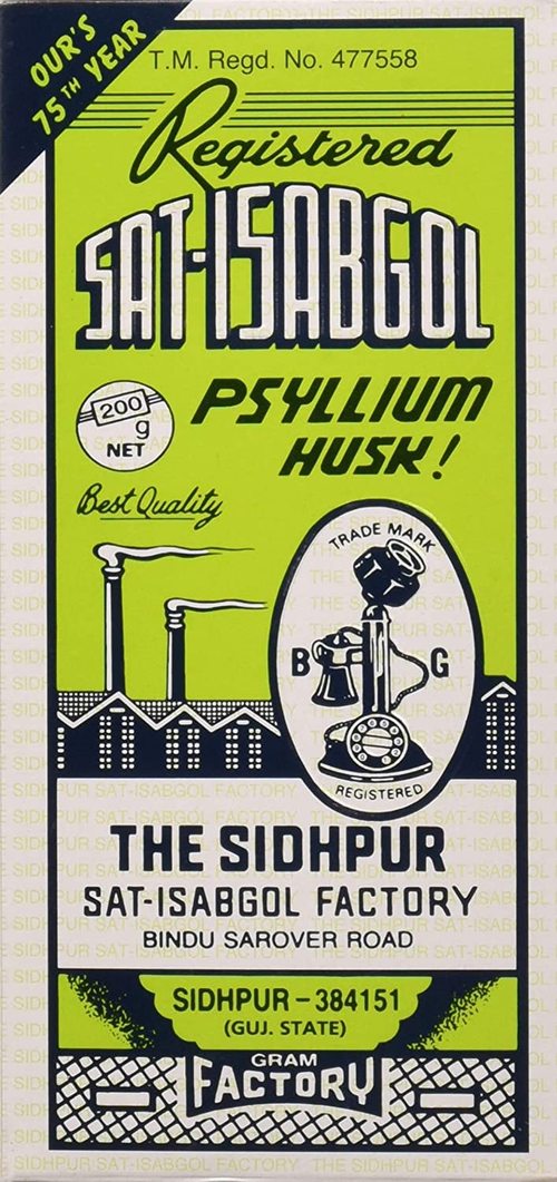 Telephone Brand Psyllium Husk (Sat-Isabgol) 200 Gram	