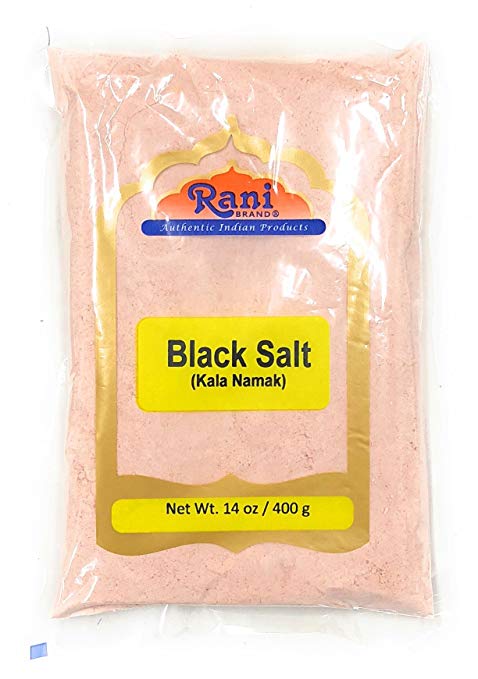Rani Black Salt (Kala Namak) Powder 400g (14oz) Indian, Unrefined, Pure and Natural Rani Black Salt (Kala Namak) Powder 400g (14oz) Indian, Unrefined, Pure and Natural
