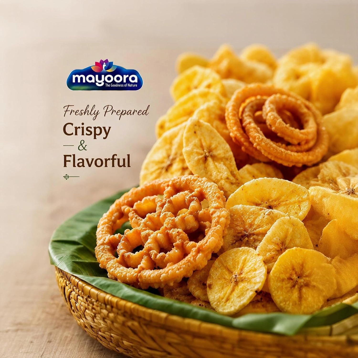 Mayoora Authentic Kerala Snacks Variety ? Jackfruit-Chips 200g Indian Snack