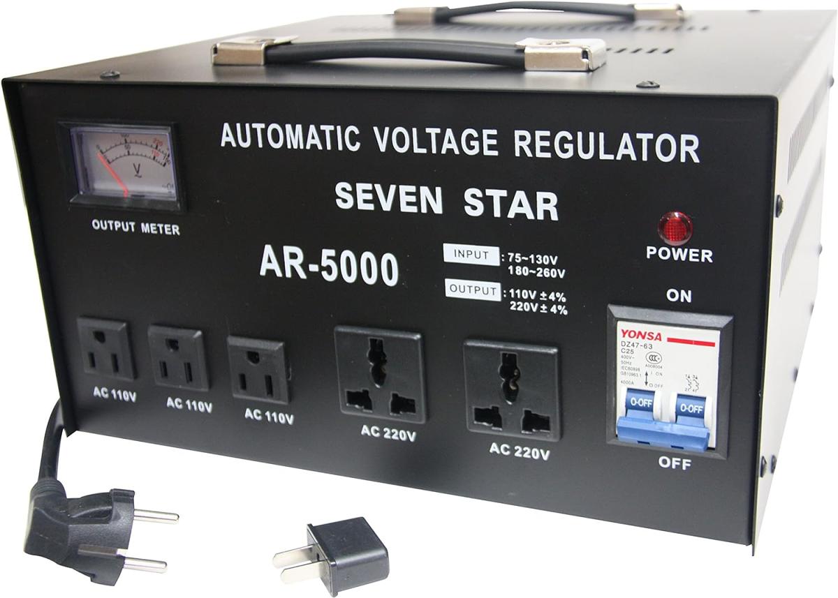 SEVENSTAR 5000 Watt Heavy Duty Voltage Reglator/Stabilizer