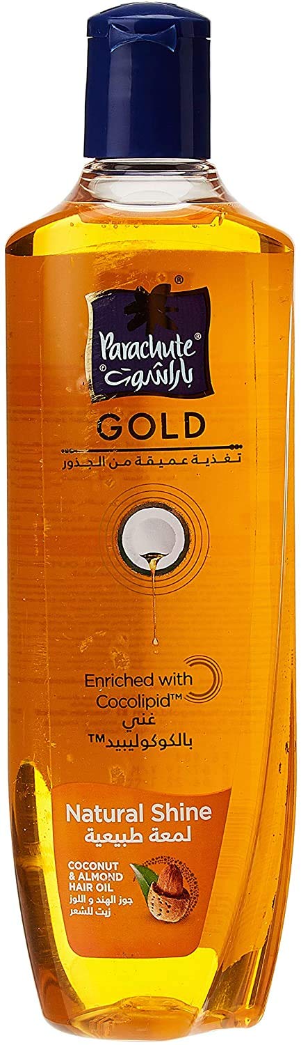Parachute Gold Natural Shine Hair Oil Coconut & Almond 200 ml