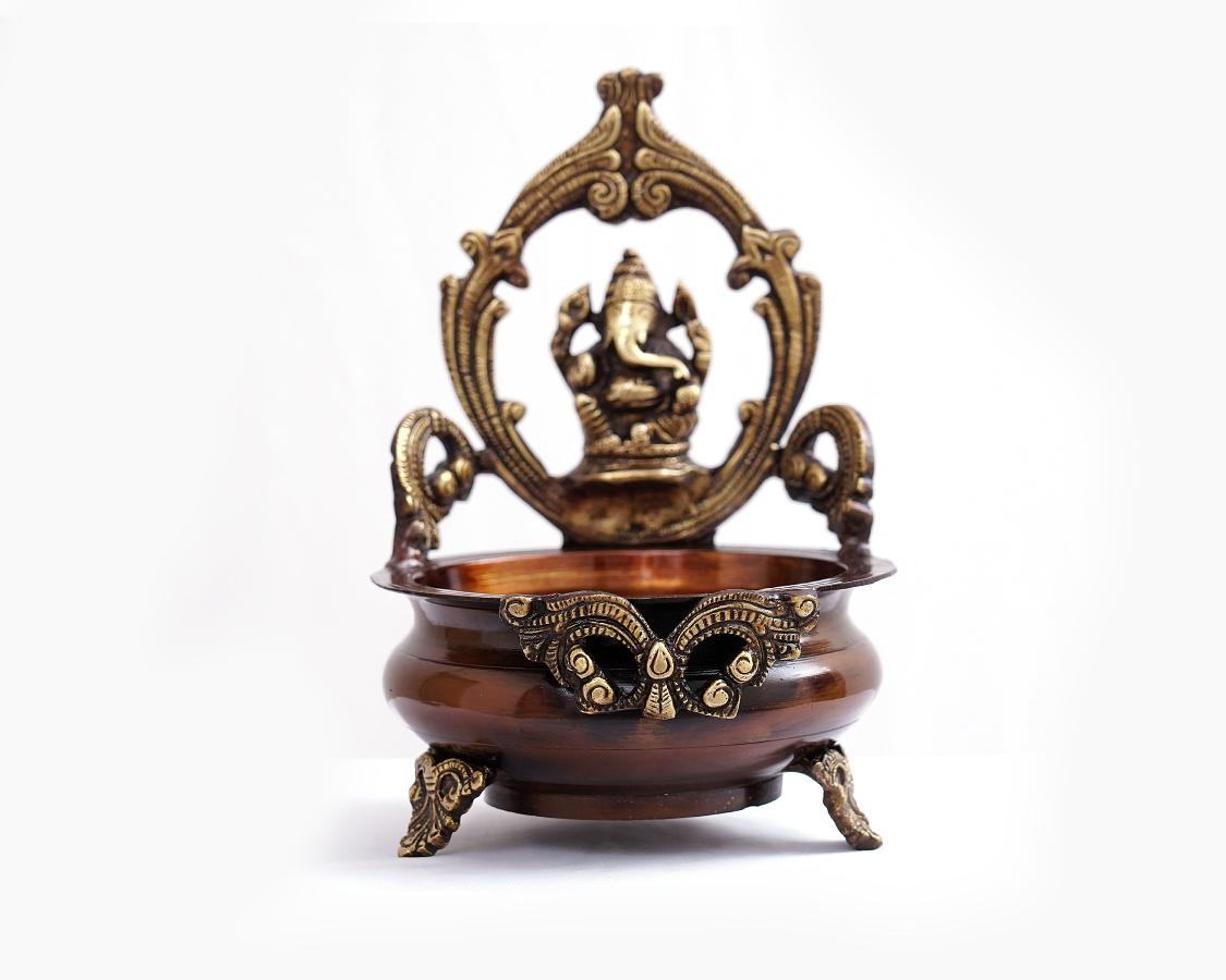 Ganesh Lota Kailash Brass Material for Puja, Home Mandirs, Decor, Gifts 6 X 9 X 6 In Ganesh Lota Kailash Brass Material for Puja, Home Mandirs, Decor, Gifts 6 X 9 X 6 In