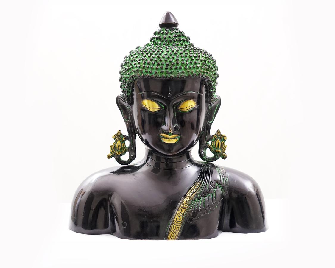 Lord Buddha Brass Statue - Buddha Idol Statue for Garden, Puja, Home Mandirs, Gifts 4 X 10 X 9 In Lord Buddha Brass Statue - Buddha Idol Statue for Garden, Puja, Home Mandirs, Gifts 4 X 10 X 9 In