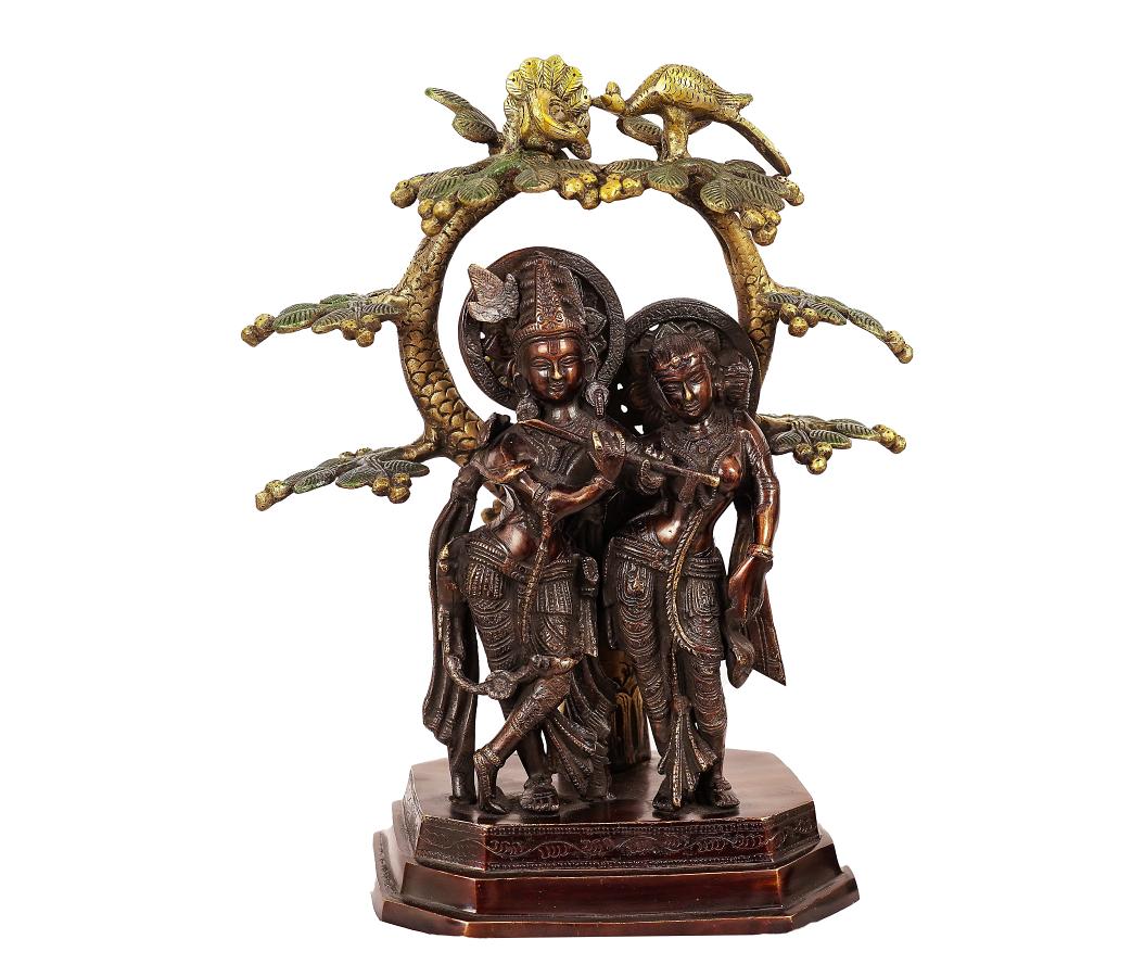 Radha Krishna Brass Statue For Puja, Home Mandirs, Decor, Gifts, Showpiece 6 X 14 X 12 In Radha Krishna Brass Statue For Puja, Home Mandirs, Decor, Gifts, Showpiece 6 X 14 X 12 In