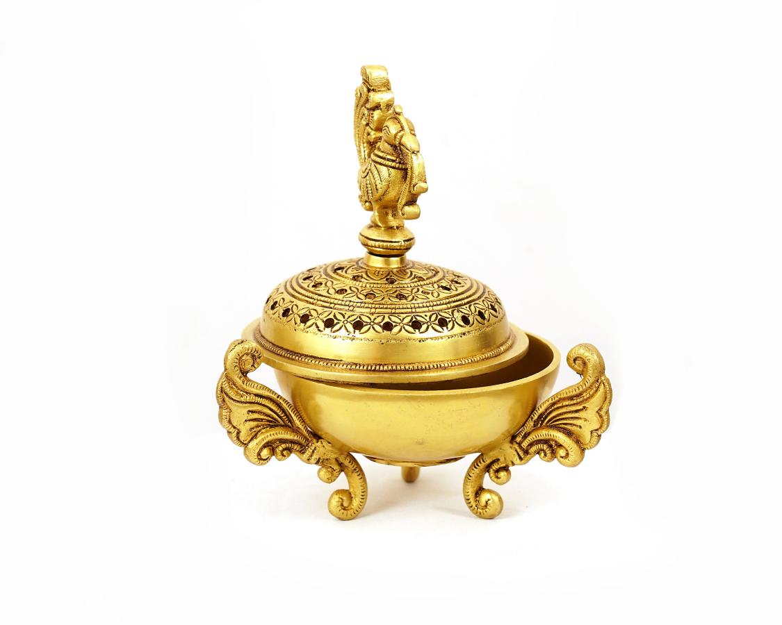 Aarti Pooja Small Peacock Dhoop Diya for Aarti, Home, Puja, Mandir, Gifts 5.5 X 7 X 5.5 In Aarti Pooja Small Peacock Dhoop Diya for Aarti, Home, Puja, Mandir, Gifts 5.5 X 7 X 5.5 In