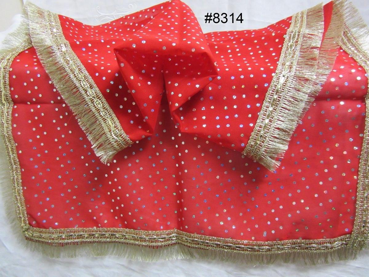 Mata Ki Chunari, Red & Gold Chunni Dupatta for Pooja Mata Ki Chunari, Red & Gold Chunni Dupatta for Pooja