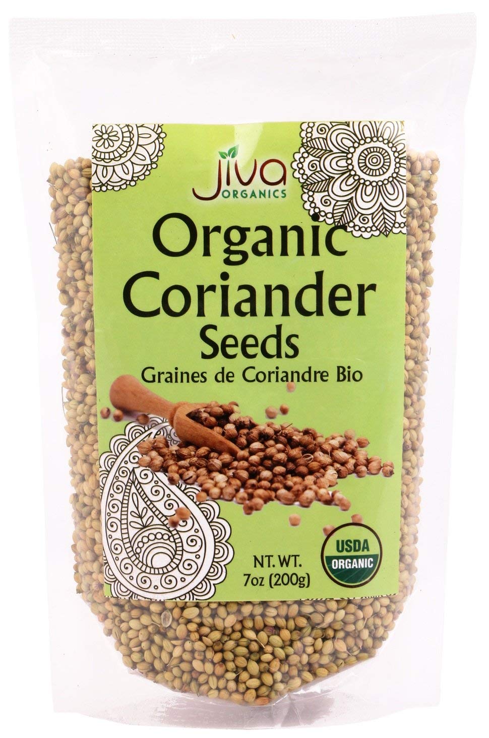 Jiva Organic Coriander Seeds 7 Oz