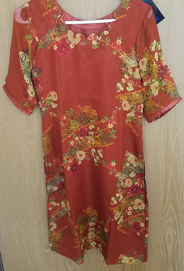 Kurti Blouse Green Georgette Top Kurti Large Size #8399 61332