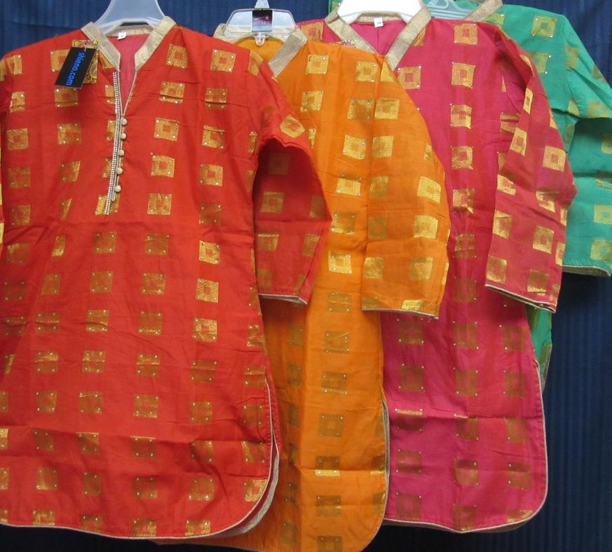 Cotton Organza Career Wear Juniors Kurti / Tunic w/ Lining - S & M Cotton Organza Career Wear Juniors Kurti / Tunic w/ Lining - S & M