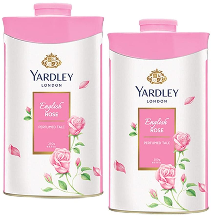 Yardley London Perfumed Fresh Floral Fragrances Locked in a fine & Silky Talcum Powder (Yardley English Roses Perfumed Talc - 250gm, Pack of 2) Yardley London Perfumed Fresh Floral Fragrances Locked in a fine & Silky Talcum Powder (Yardley English Roses Perfumed Talc - 250gm, Pack of 2)