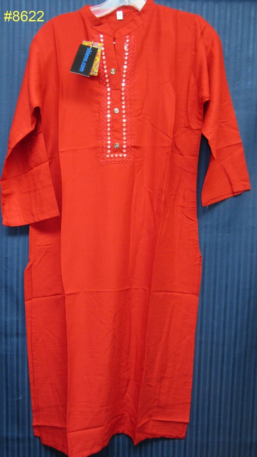 Cotton Linen Career Wear Embroidered Kurti Tunic Assorted Size Cotton Linen Career Wear Embroidered Kurti Tunic Assorted Size