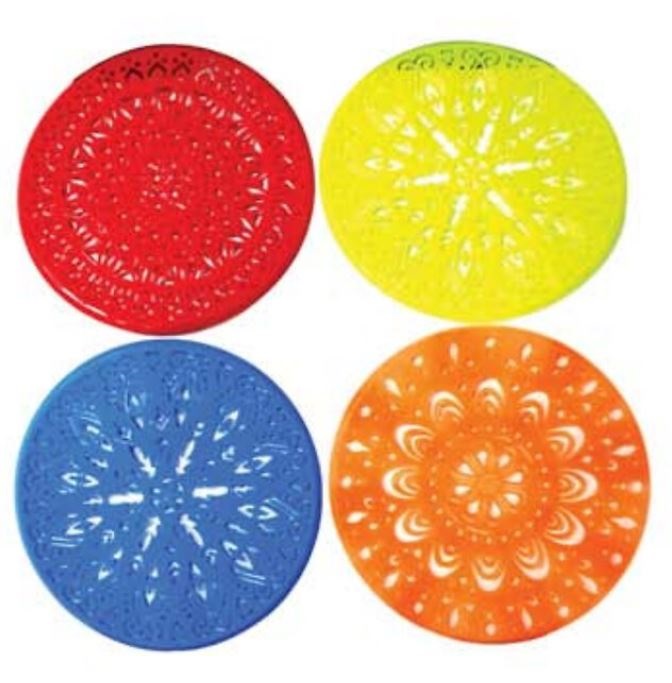 DIY Assorted Design Strainer Rangoli Stencils 12" Round Each (Set of 4 Pcs) DIY Assorted Design Strainer Rangoli Stencils 12" Round Each (Set of 4 Pcs)