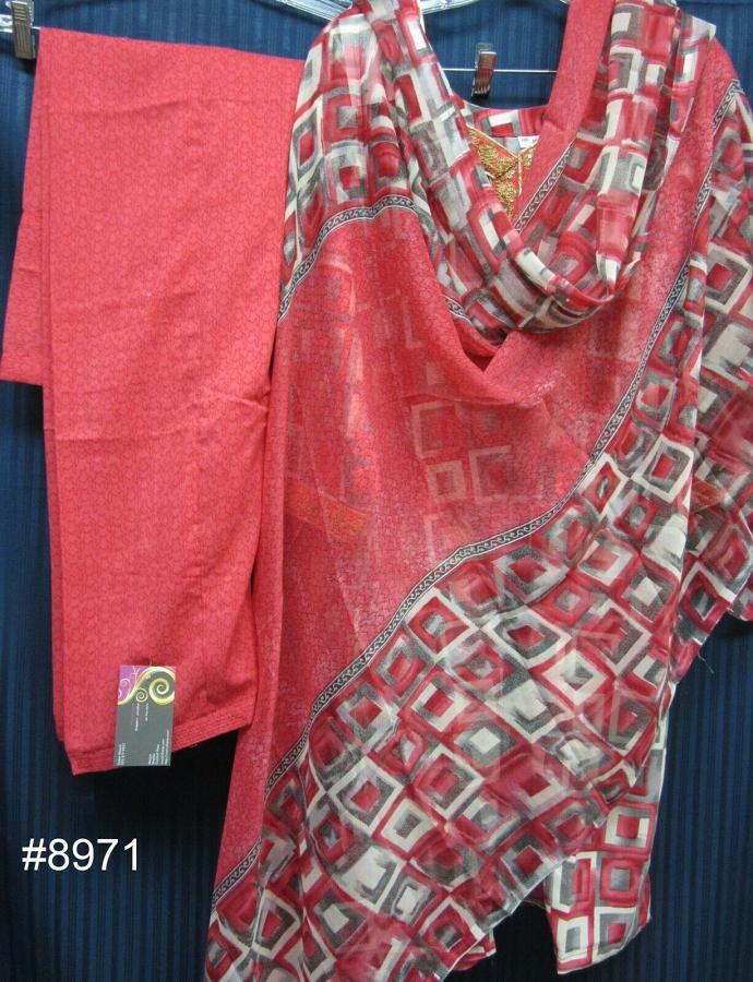 Pink Printed Salwar Kameez Dupatta Medium 40 Size Suit Pink Printed Salwar Kameez Dupatta Medium 40 Size Suit