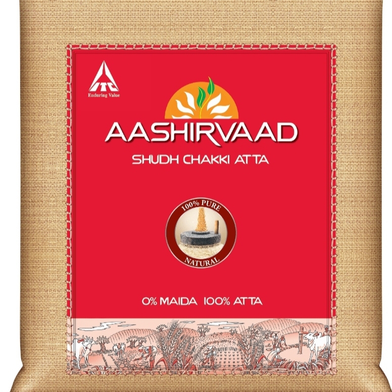 Aashirvaad Atta - 100% Whole Wheat Flour (Shudh Chakki Atta) 22 Lbs Aashirvaad Atta - 100% Whole Wheat Flour (Shudh Chakki Atta) 22 Lbs