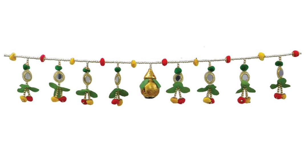 Traditional Bead Work Door Hanging Garland / Toran  / Diwali Decor 36"