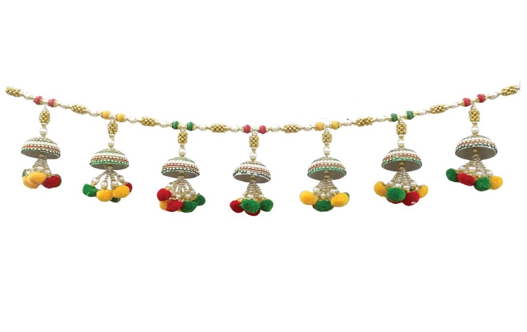 Bead Work Traditional Door Hanging Garland / Toran  / Diwali Decor 36"