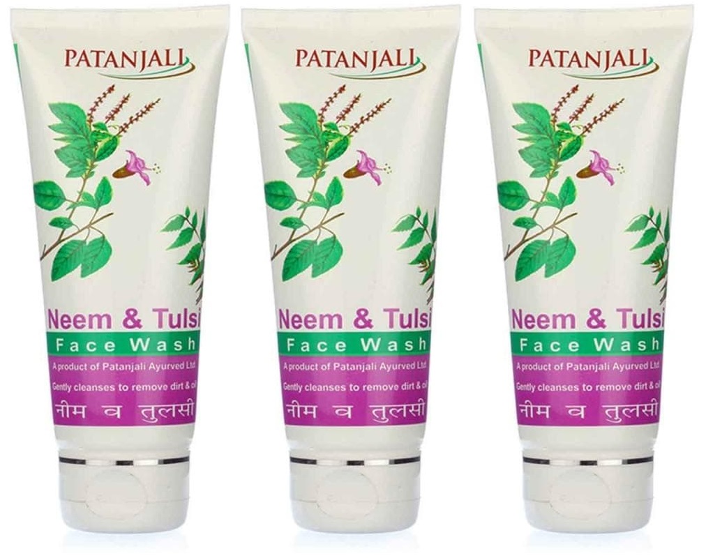 Patanjali Neem Tulsi Face Wash - 3 X 60ml Each 
