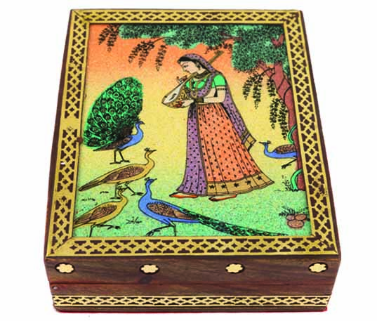 Traditional Design Handmade Wooden Box for Decor & Gift 2 Pcs - 7"X5" Traditional Design Handmade Wooden Box for Decor & Gift 2 Pcs - 7"X5"
