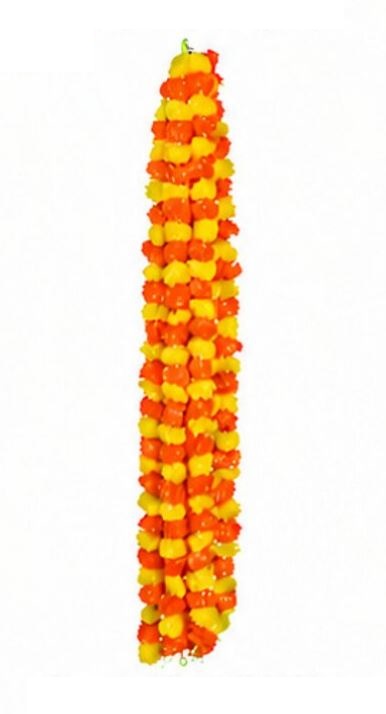 Flower Ladi Marigold Design Artificial Floral Decor Ladh - 60" Set of 5