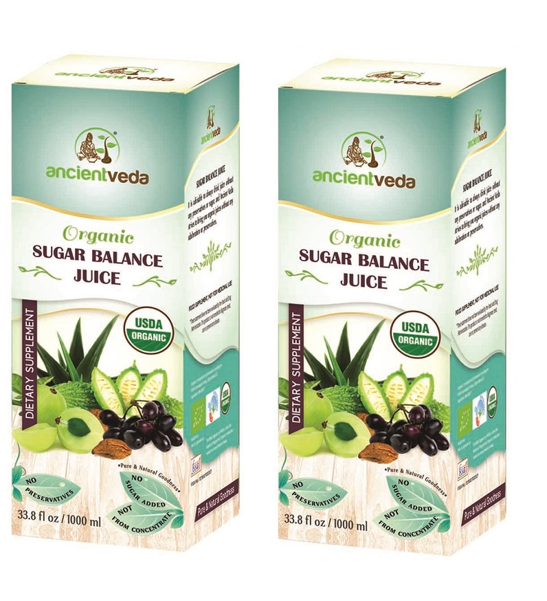 Organic Sugar Balance Juice 1 liter / 33.8 fl oz (Pack of 2)