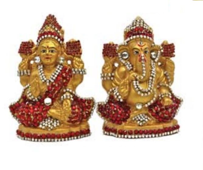 Artistic Lakshmi Ganesh Murti 4"