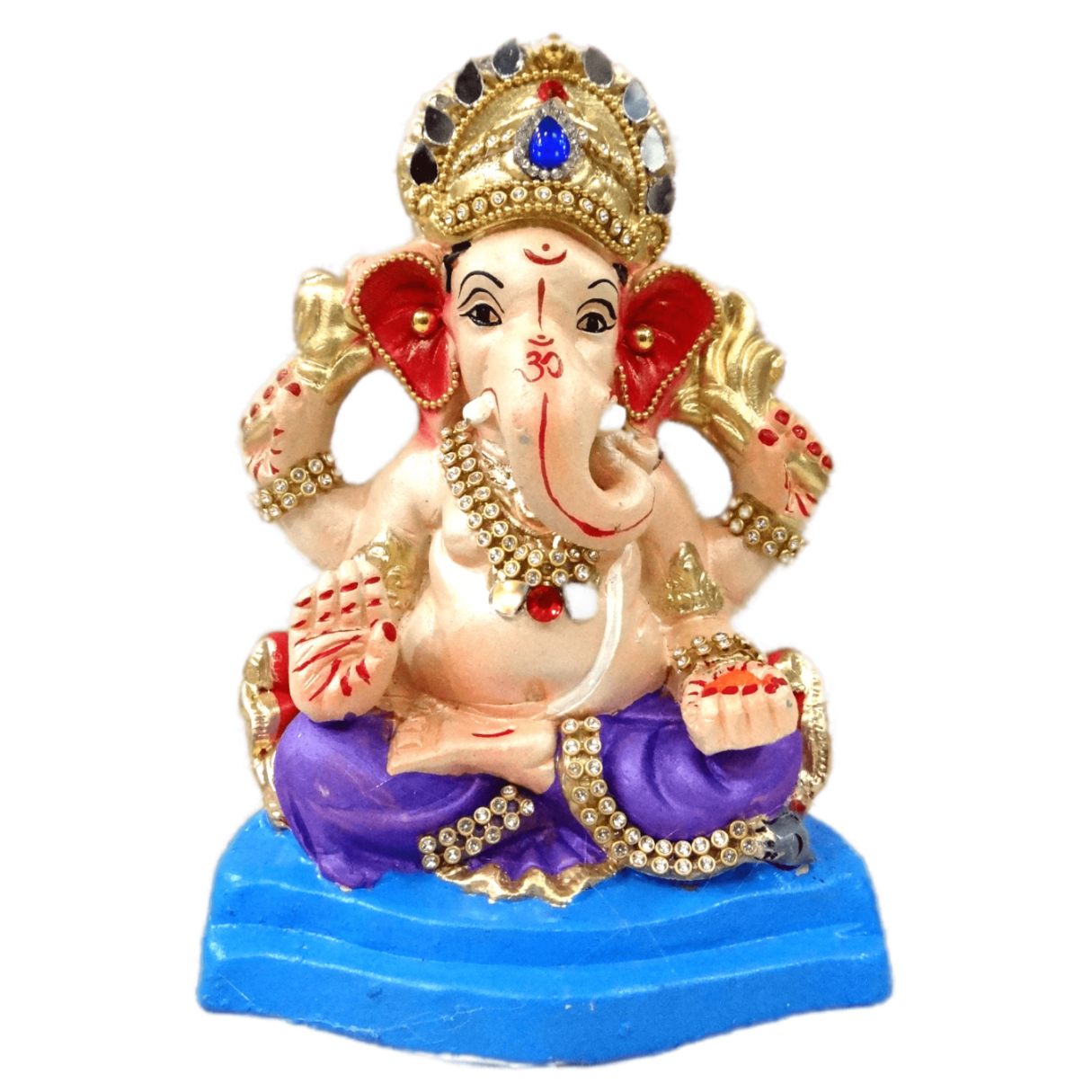 Pure Clay Ecofriendly Ganpati Murti for Ganesh Chaturthi Puja Visarjan 6" Pure Clay Ecofriendly Ganpati Murti for Ganesh Chaturthi Puja Visarjan 6"