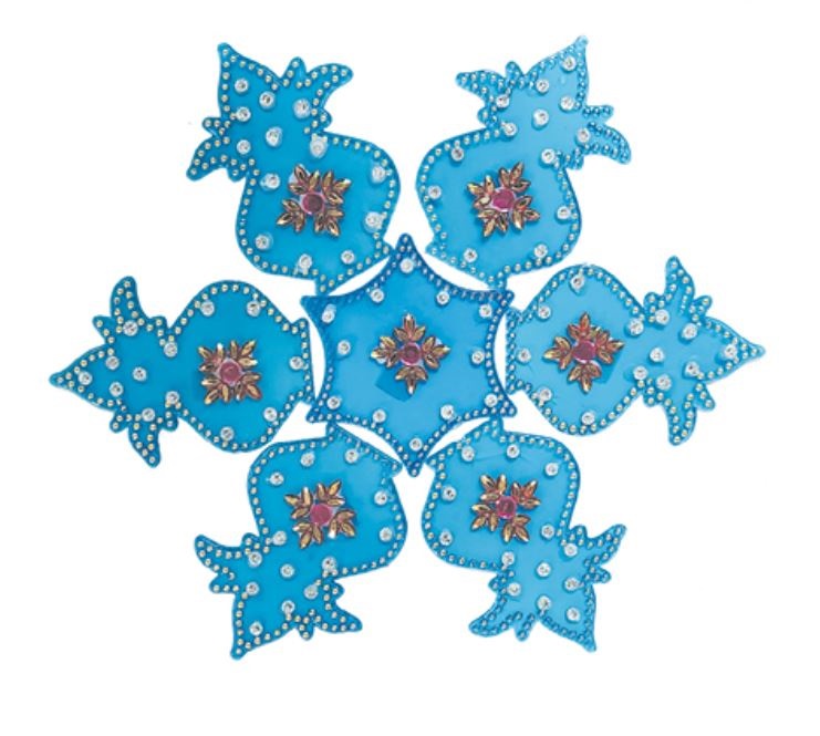 Diwali Rangoli, Acrylic Readymade Home Decor Rangoli w/ Bead Work
