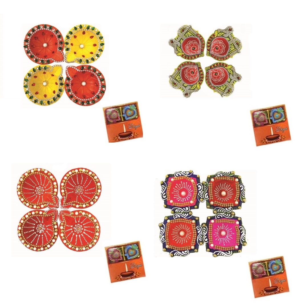 Handmade Decorative Festive Bulk Clay Diyas for Diwali 192 Pcs